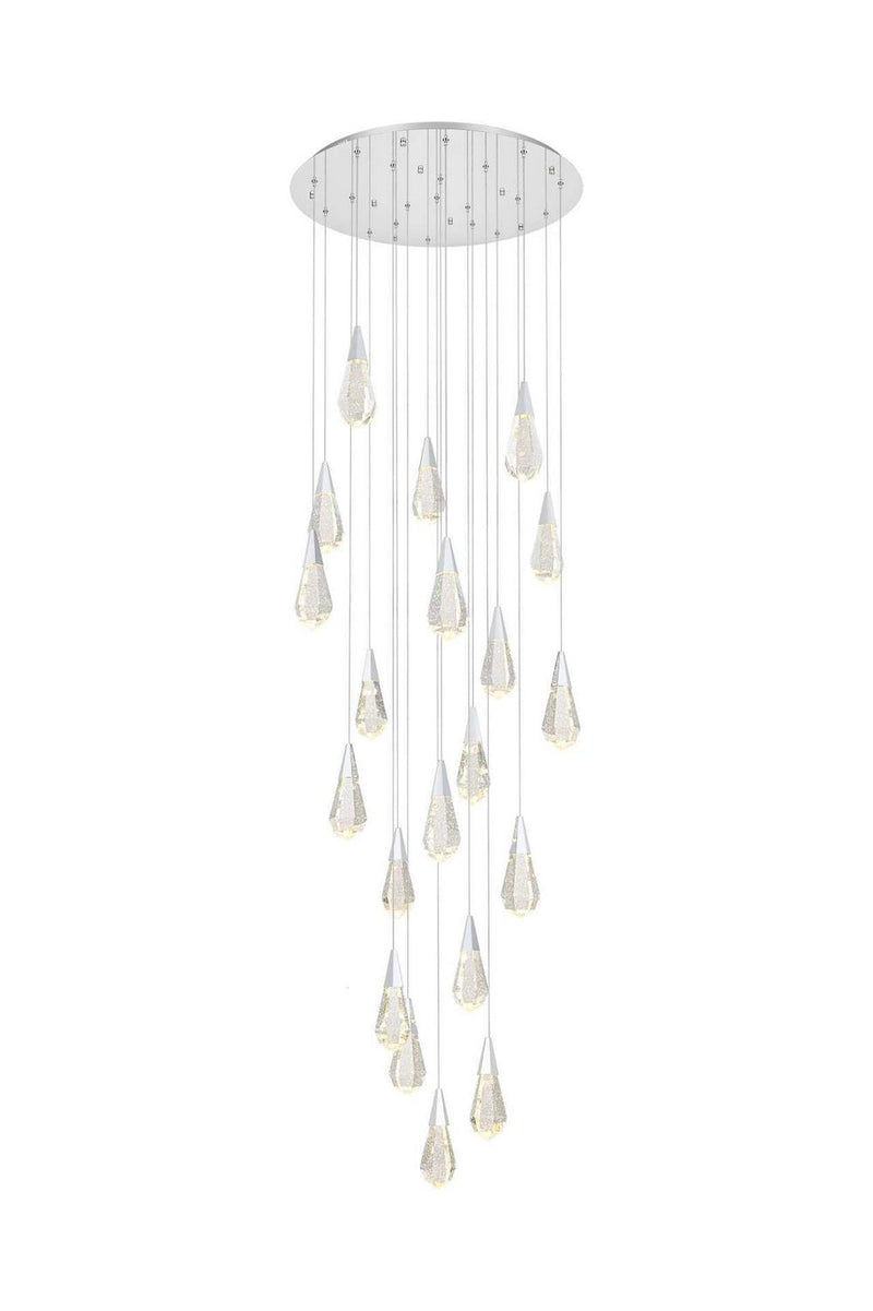 Elegant Lighting 1013G32C-02CR LED Chandelier, Chrome