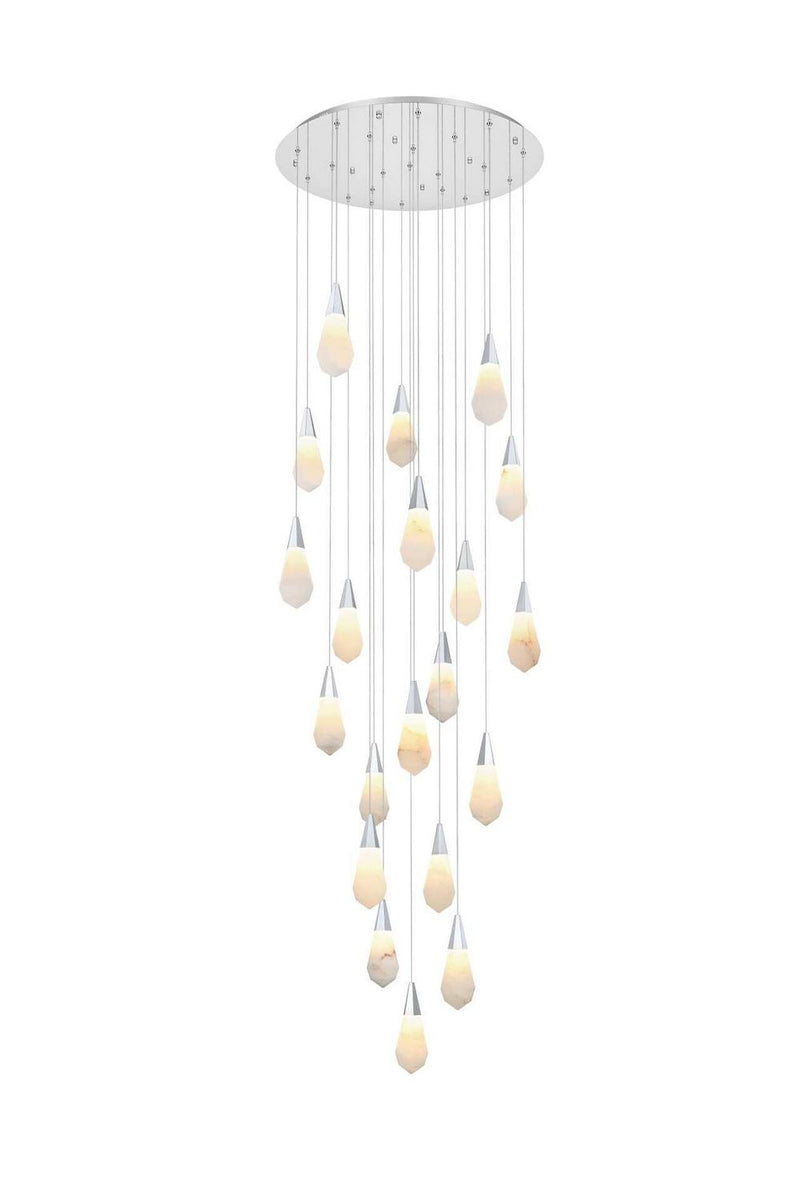 Elegant Lighting 1013G32C-22ST LED Chandelier, Chrome