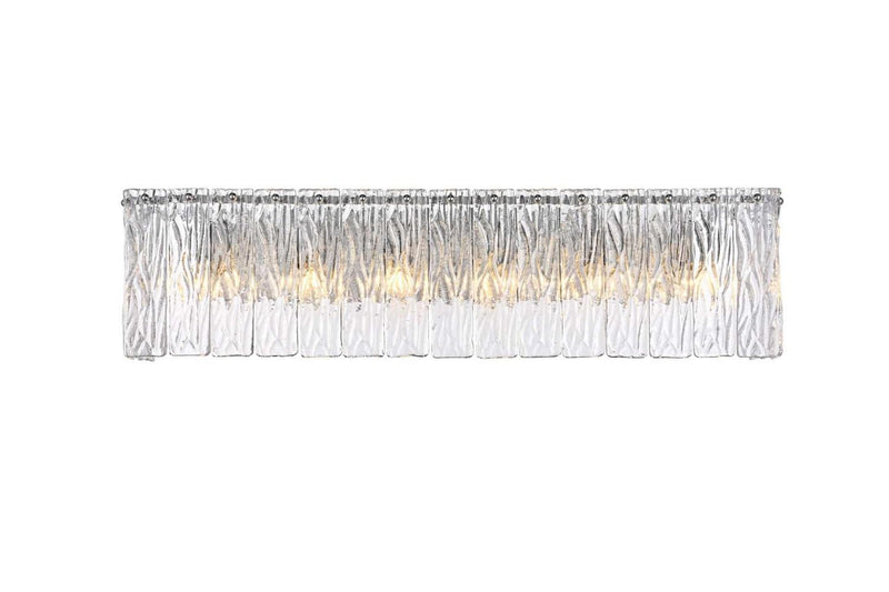 Elegant Lighting 1015W30C-03GL Six Light Wall Sconce, Chrome