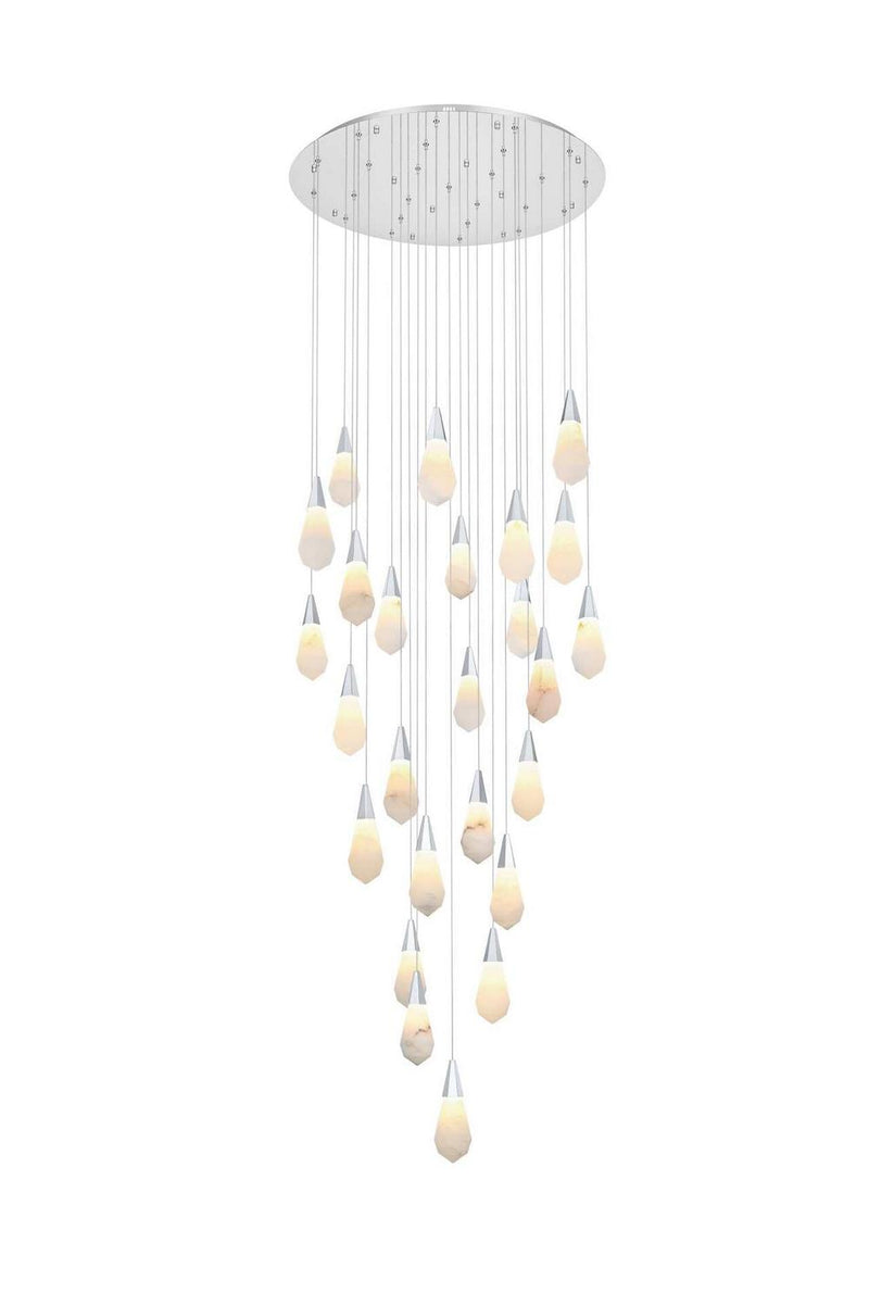 Elegant Lighting 1013G36C-22ST LED Chandelier, Chrome