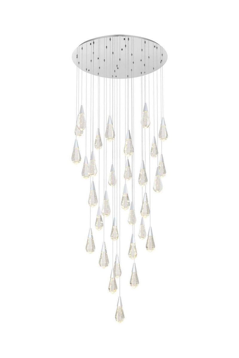 Elegant Lighting 1013G42C-02CR LED Chandelier, Chrome
