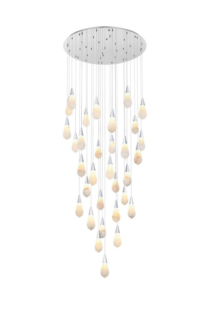 Elegant Lighting 1013G42C-22ST LED Chandelier, Chrome