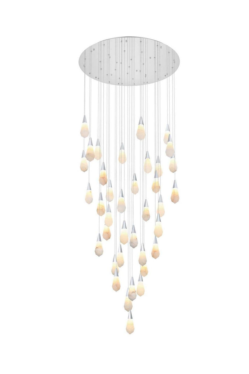 Elegant Lighting 1013G48C-22ST LED Chandelier, Chrome