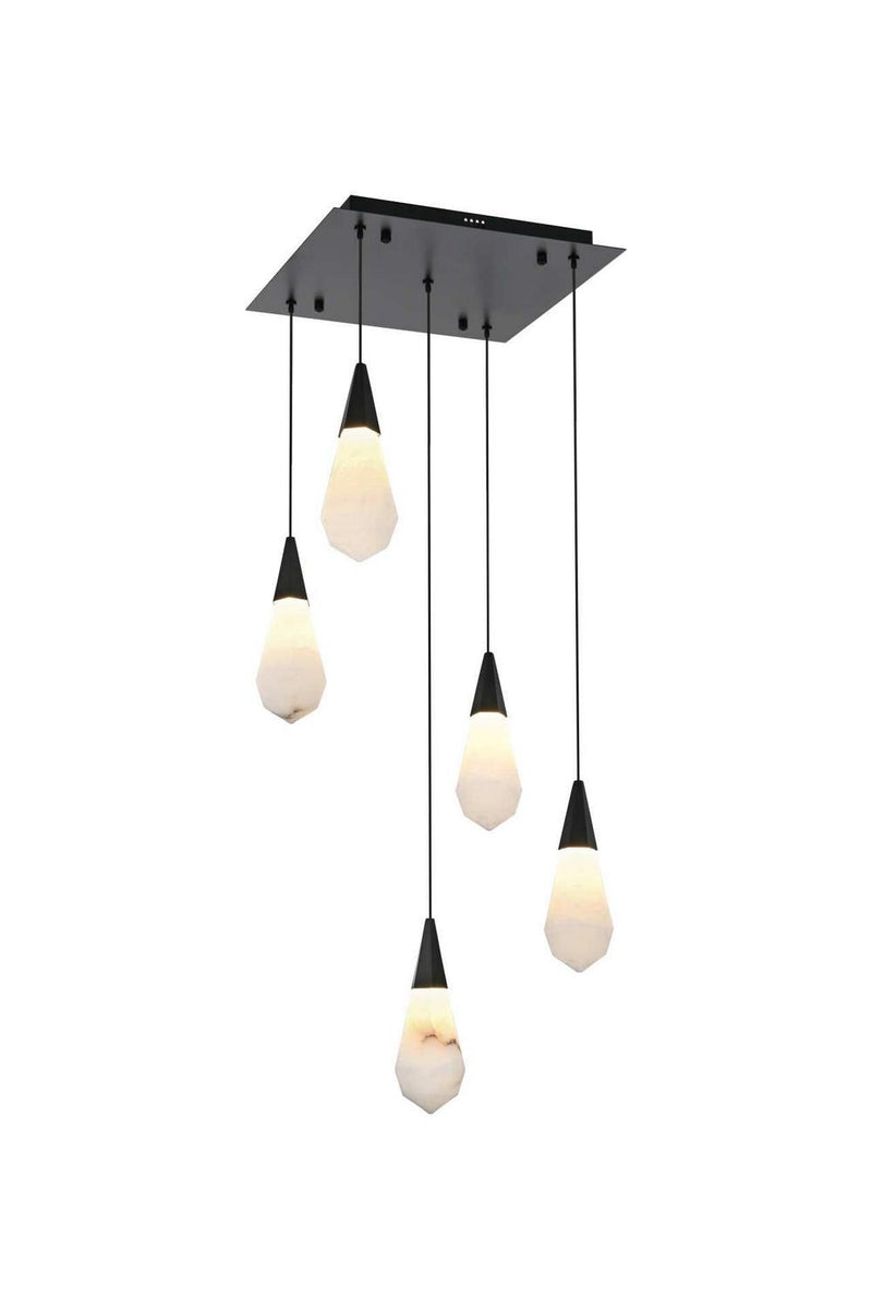 Elegant Lighting 1013S16BK-22ST LED Pendant, Black