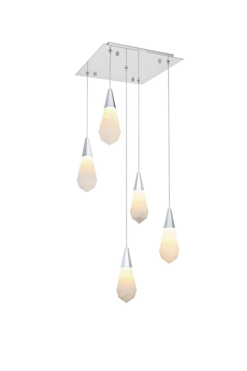 Elegant Lighting 1013S16C-22ST LED Pendant, Chrome