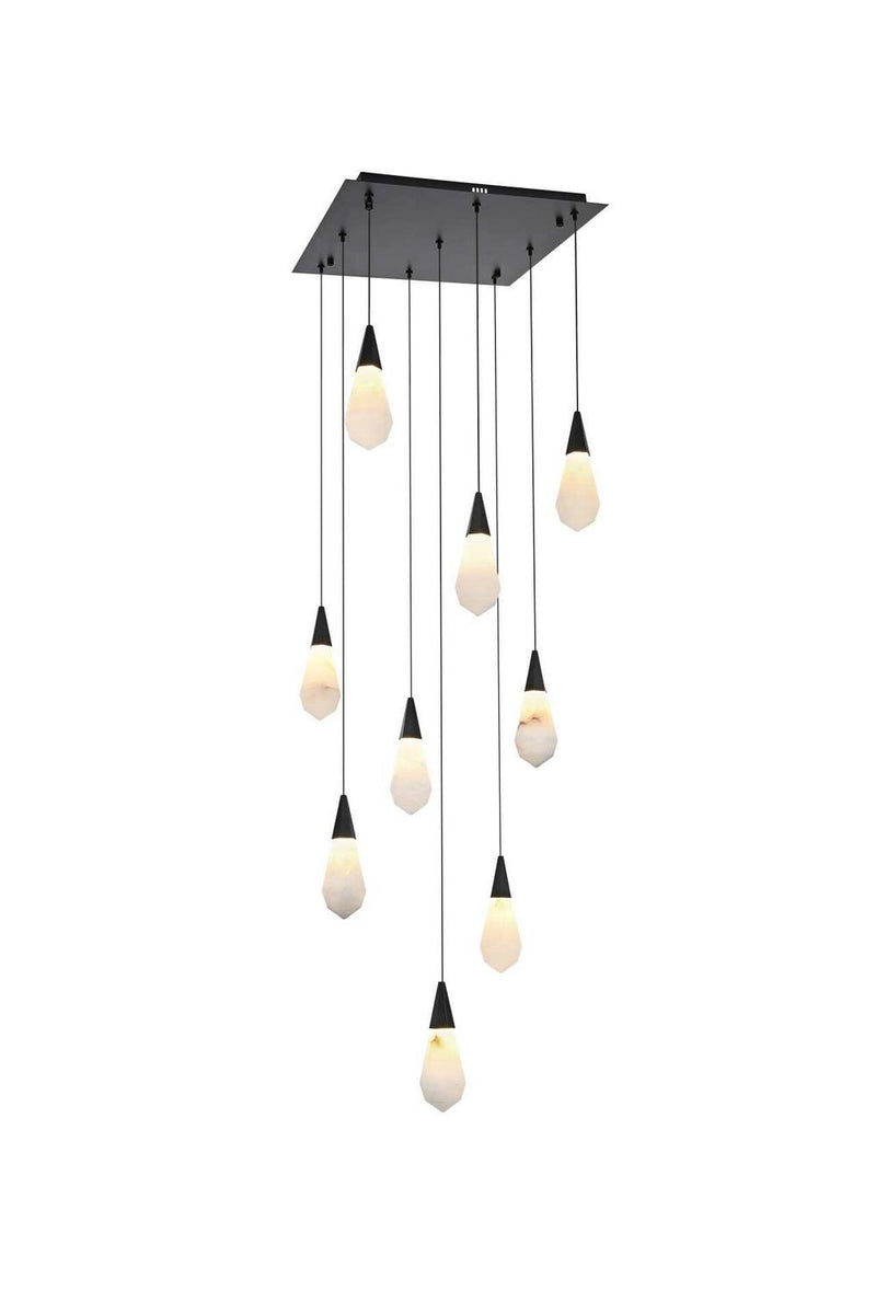 Elegant Lighting 1013S20BK-22ST LED Pendant, Black