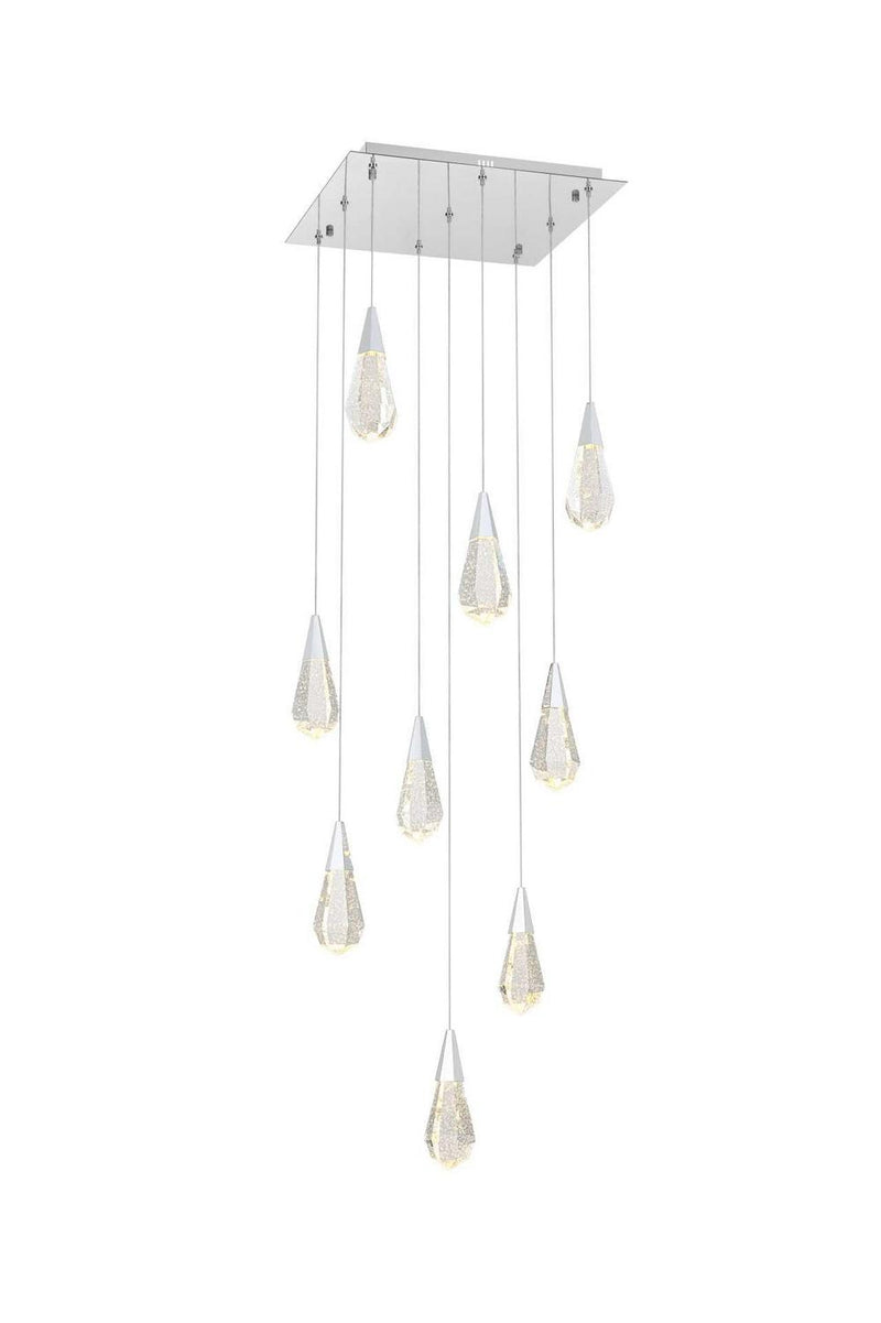Elegant Lighting 1013S20C-02CR LED Pendant, Chrome