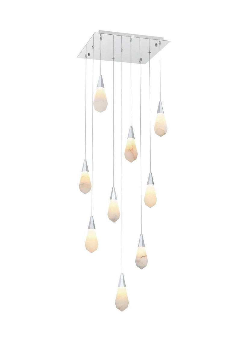 Elegant Lighting 1013S20C-22ST LED Pendant, Chrome