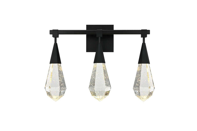 Elegant Lighting 1013W20BK-02CR LED Wall Sconce, Black