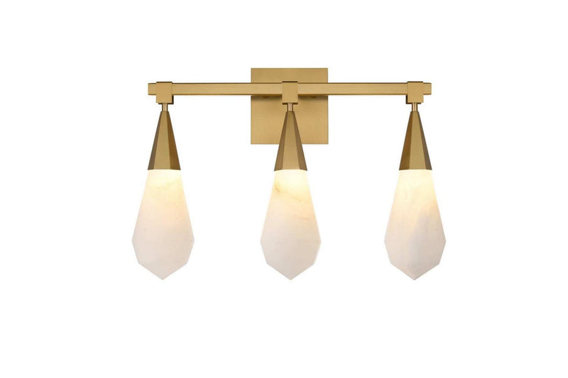 Elegant Lighting 1013W20SG-22ST LED Wall Sconce, Satin Gold