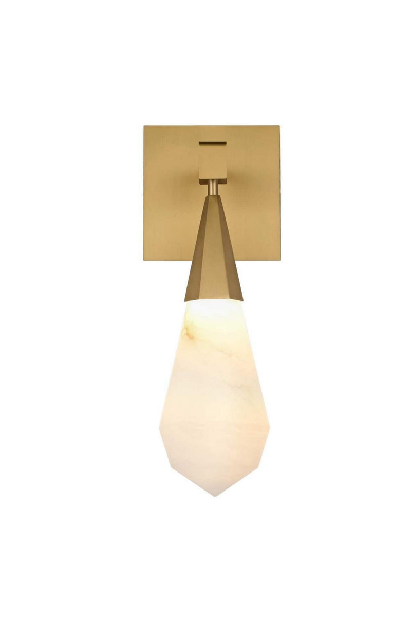 Elegant Lighting 1013W5SG-22ST LED Wall Sconce, Satin Gold