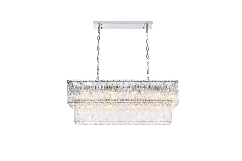 Elegant Lighting 1015D36C-03GL 14 Light Chandelier, Chrome