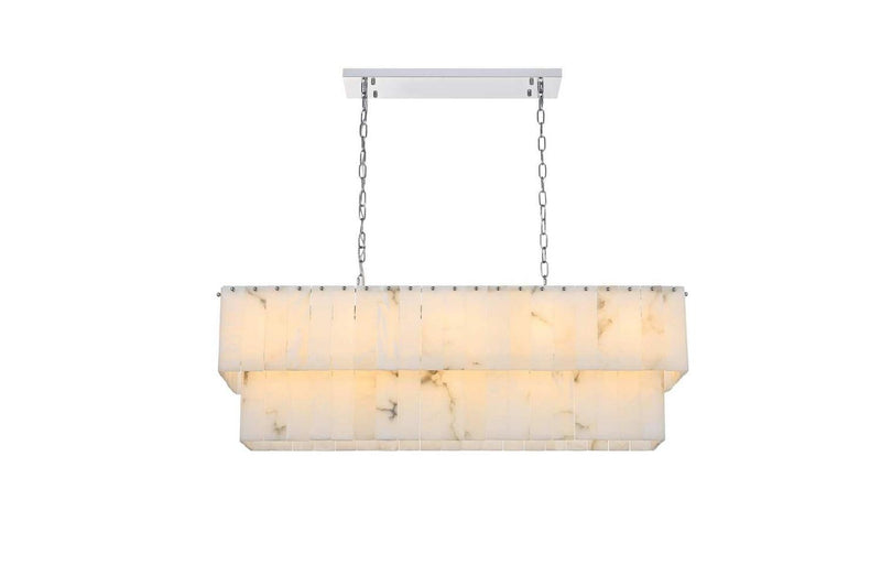 Elegant Lighting 1015D42C-33ST 17 Light Chandelier, Chrome