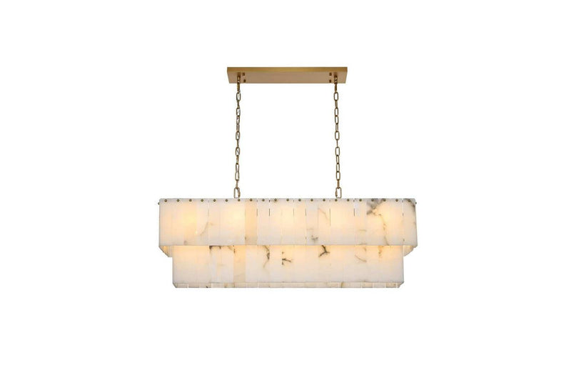 Elegant Lighting 1015D42SG-33ST 17 Light Chandelier, Satin Gold