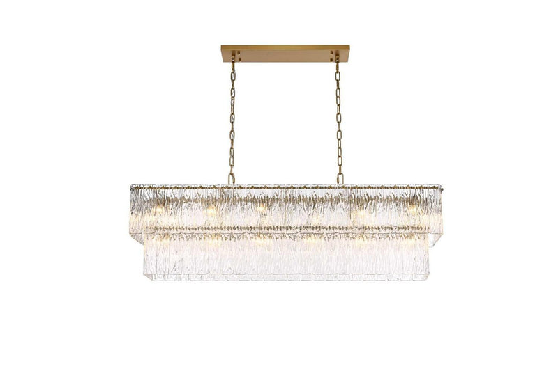 Elegant Lighting 1015D48SG-03GL 20 Light Chandelier, Satin Gold