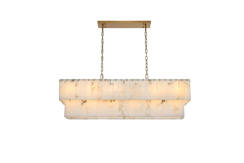 Elegant Lighting 1015D48SG-33ST 20 Light Chandelier, Satin Gold