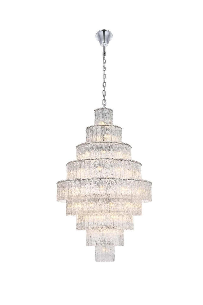 Elegant Lighting 1015G40C-03GL 59 Light Chandelier, Chrome