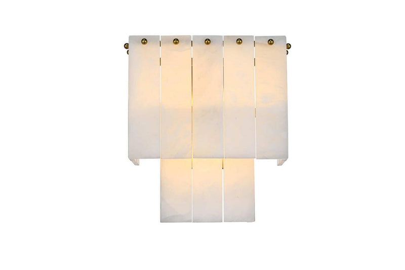 Elegant Lighting 1015W10SG-33ST Three Light Wall Sconce, Satin Gold