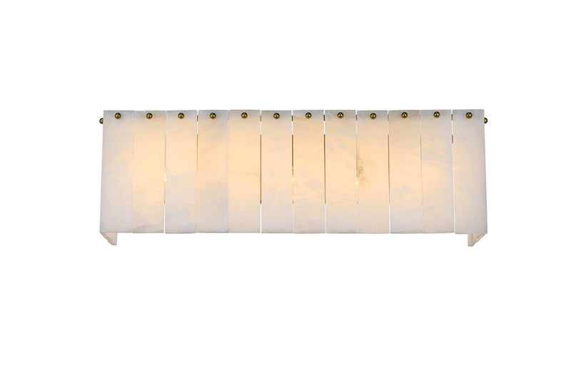 Elegant Lighting 1015W24SG-33ST Five Light Wall Sconce, Satin Gold