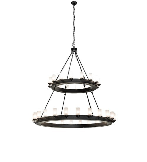 Meyda Tiffany 252649 LED Chandelier, Textured Black