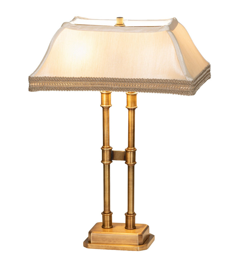Meyda Tiffany 291083 Two Light Bar Top Lamp, Satin Brass
