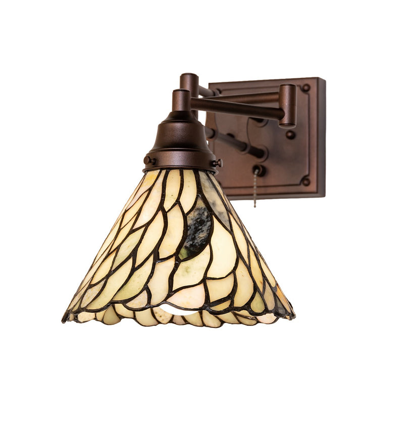 Meyda Tiffany 291267 One Light Wall Sconce, Mahogany Bronze