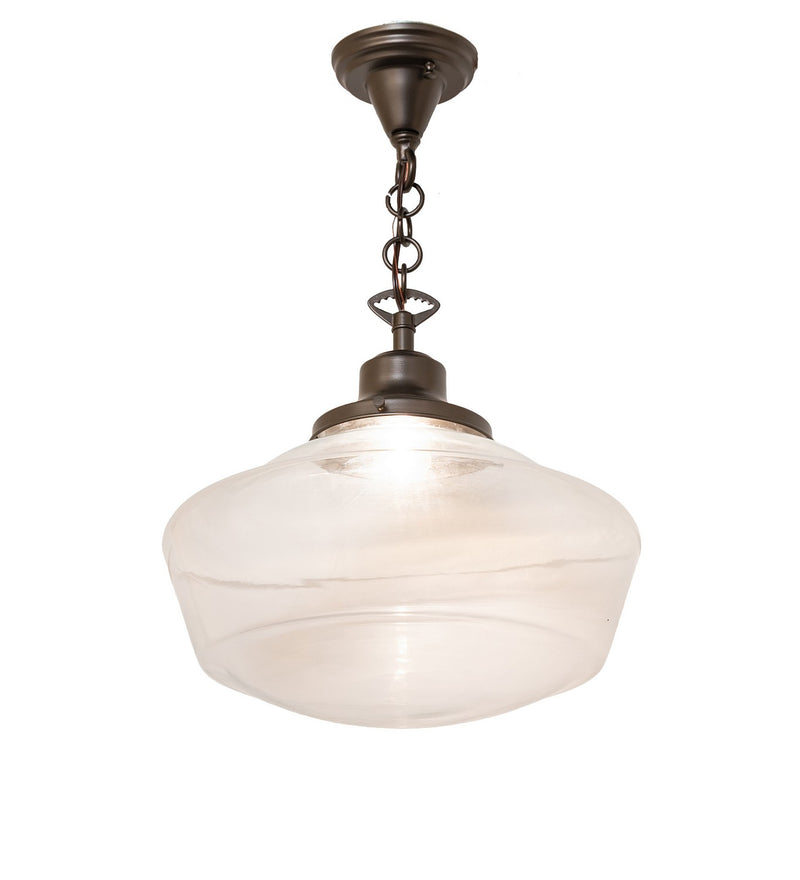 Meyda Tiffany 292220 One Light Pendant, Exterior Oil Rubbed Bronze
