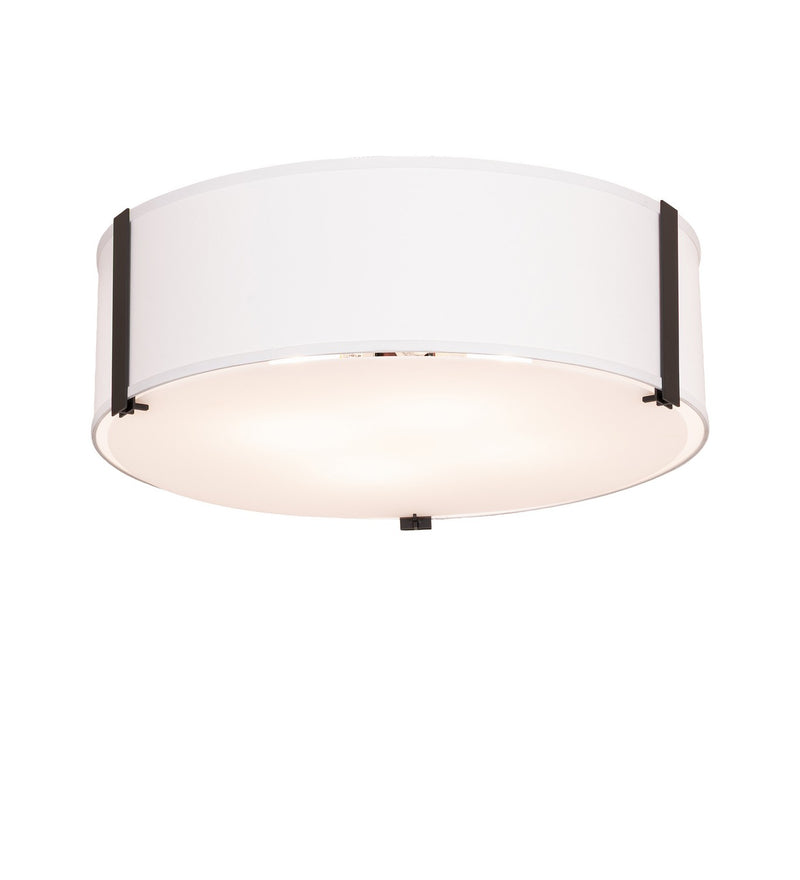 Meyda Tiffany 293013 Four Light Flush Mount, Solar Black
