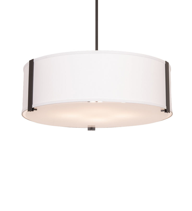 Meyda Tiffany 293015 Four Light Pendant, Solar Black