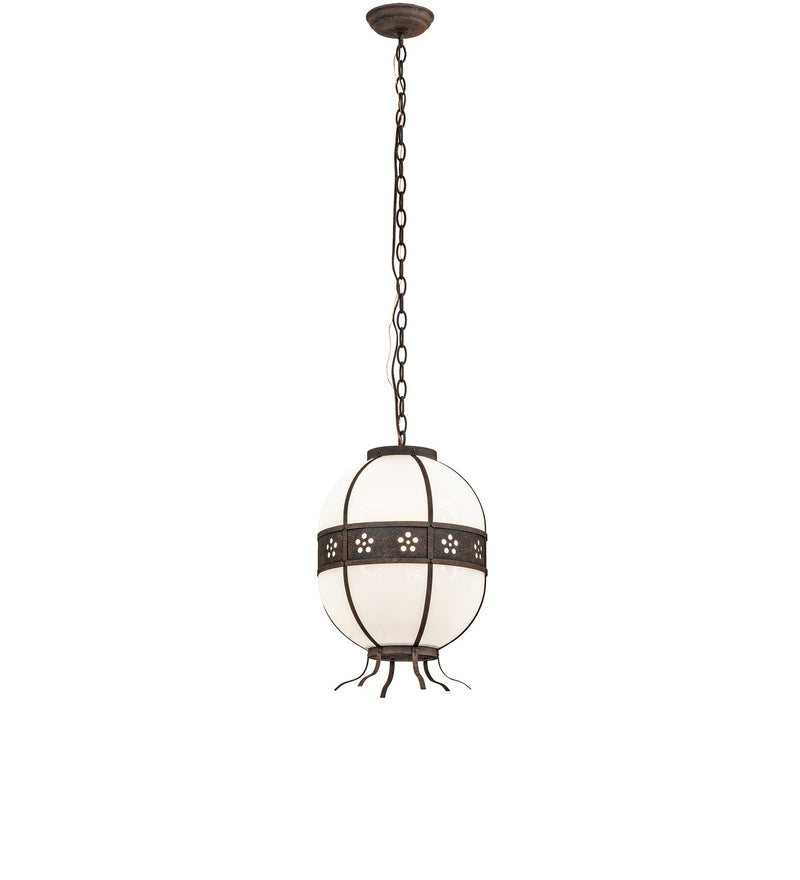 Meyda Tiffany 293078 LED Pendant, Distressed Chestnut