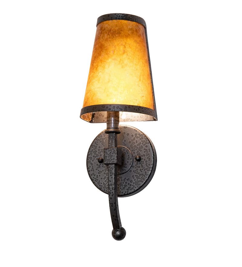 Meyda Tiffany 293380 One Light Wall Sconce, Old Wrought Iron