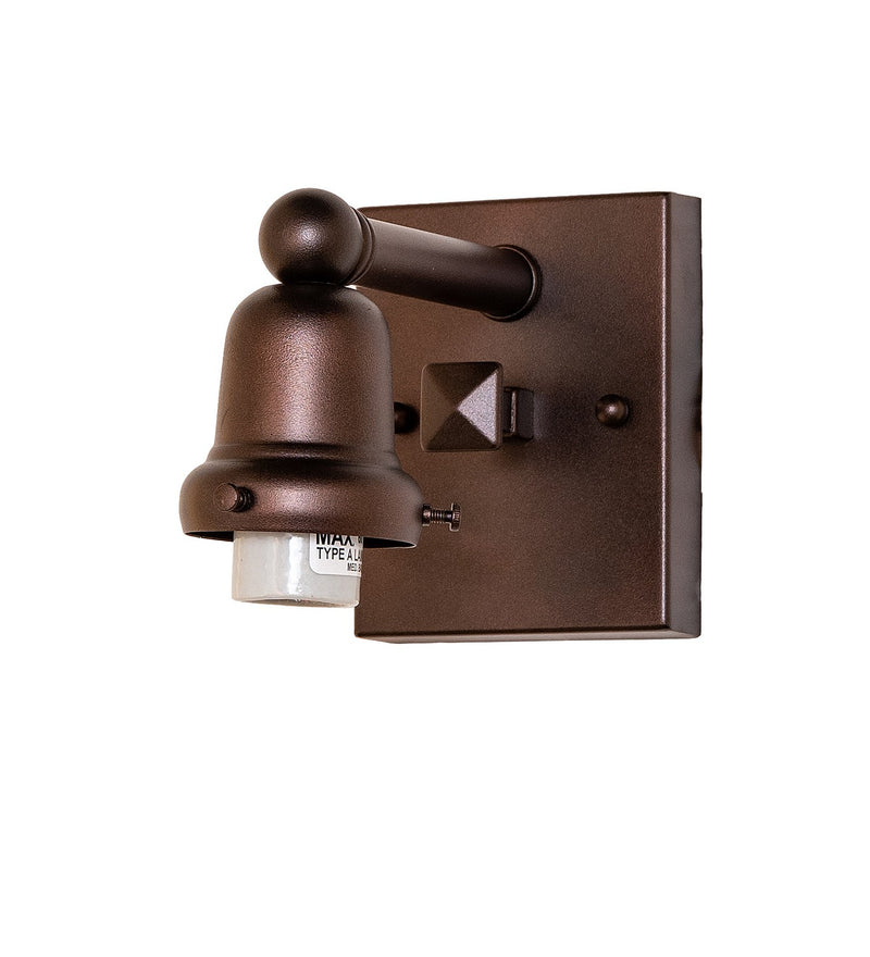 Meyda Tiffany 293498 One Light Wall Sconce Hardware, Mahogany Bronze