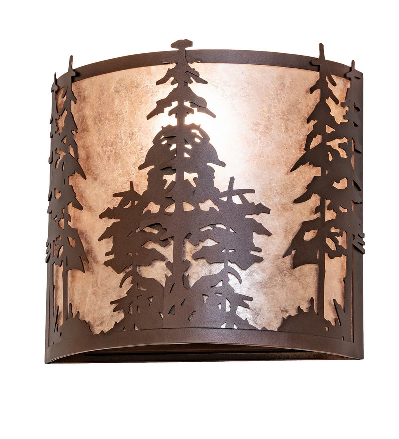 Meyda Tiffany 293500 One Light Wall Sconce, Mahogany Bronze