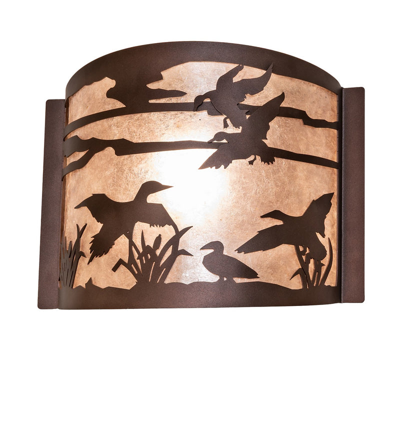 Meyda Tiffany 293501 One Light Wall Sconce, Mahogany Bronze