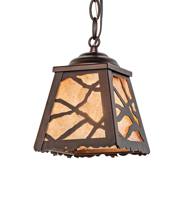 Meyda Tiffany 293502 One Light Mini Pendant, Mahogany Bronze