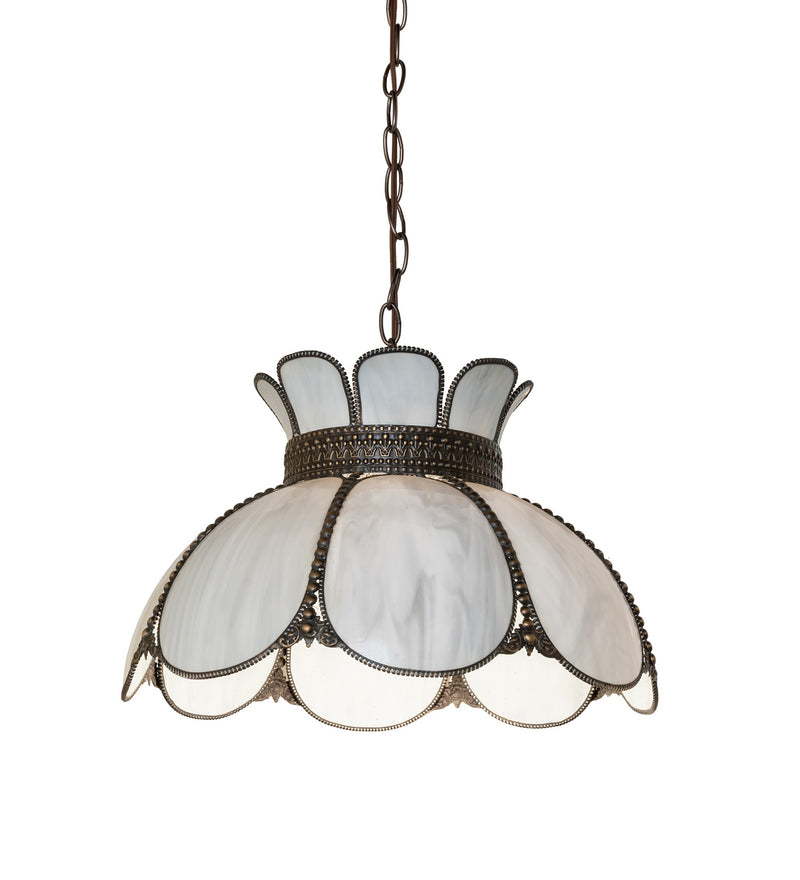 Meyda Tiffany 294176 One Light Pendant, Highlighted Craftsman Brown Mahogany Bronze