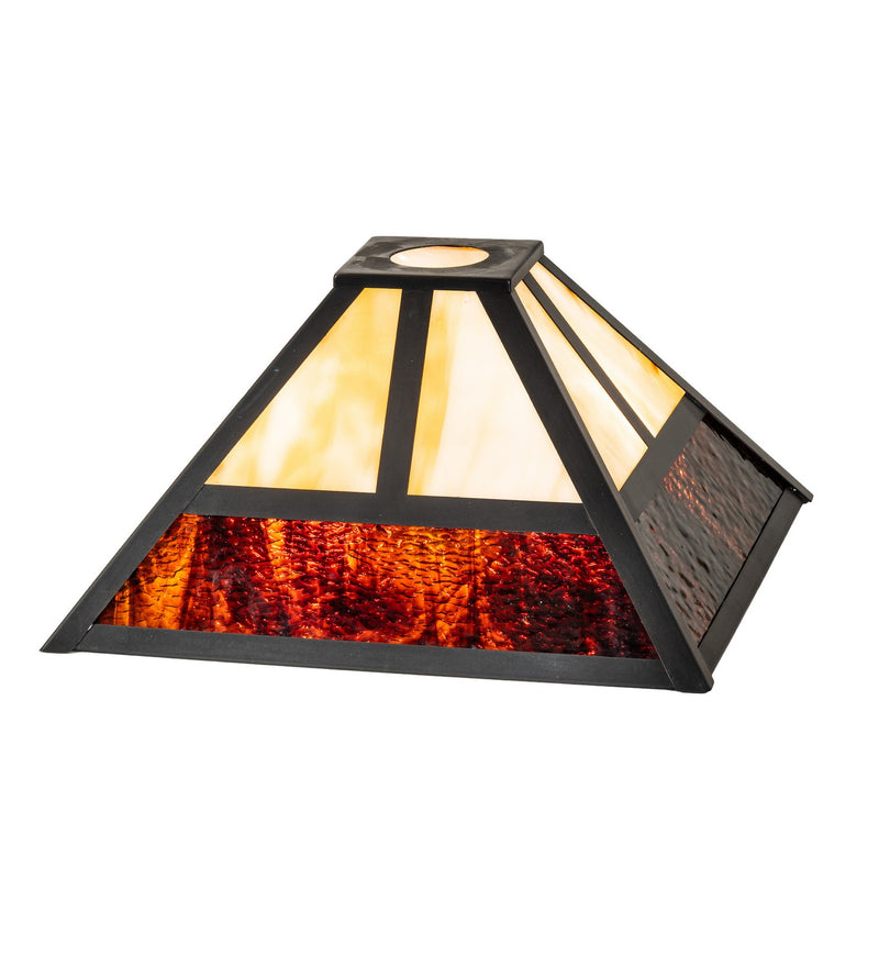 Meyda Tiffany 294368 Shade, Craftsman Brown