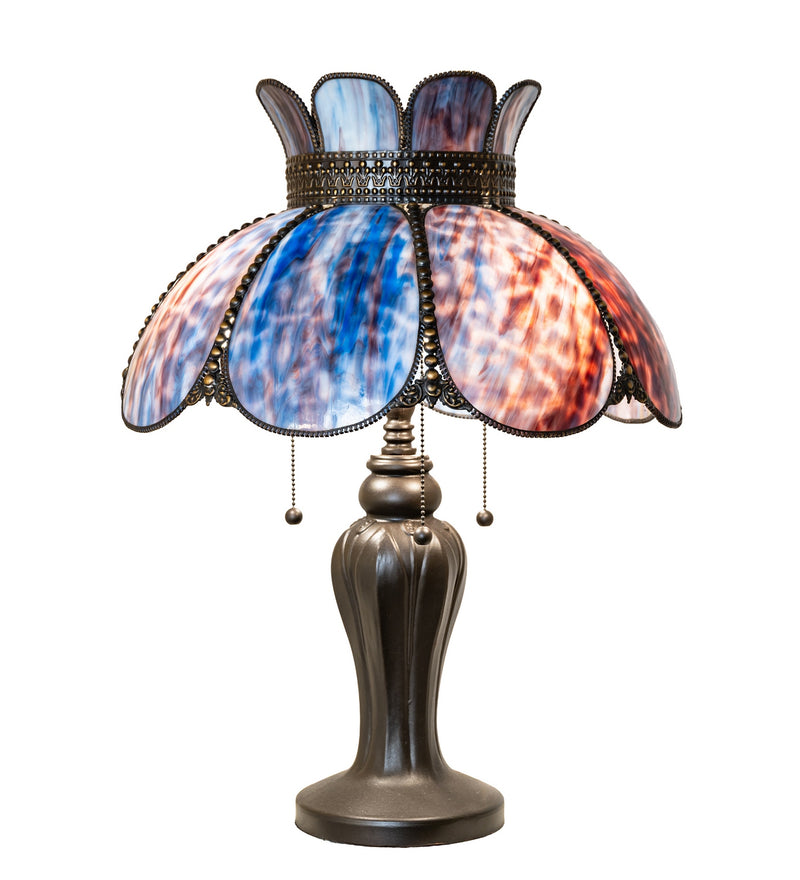 Meyda Tiffany 294517 One Light Table Lamp, Hi-Lited Craftsman Brown Mahogany Bronze
