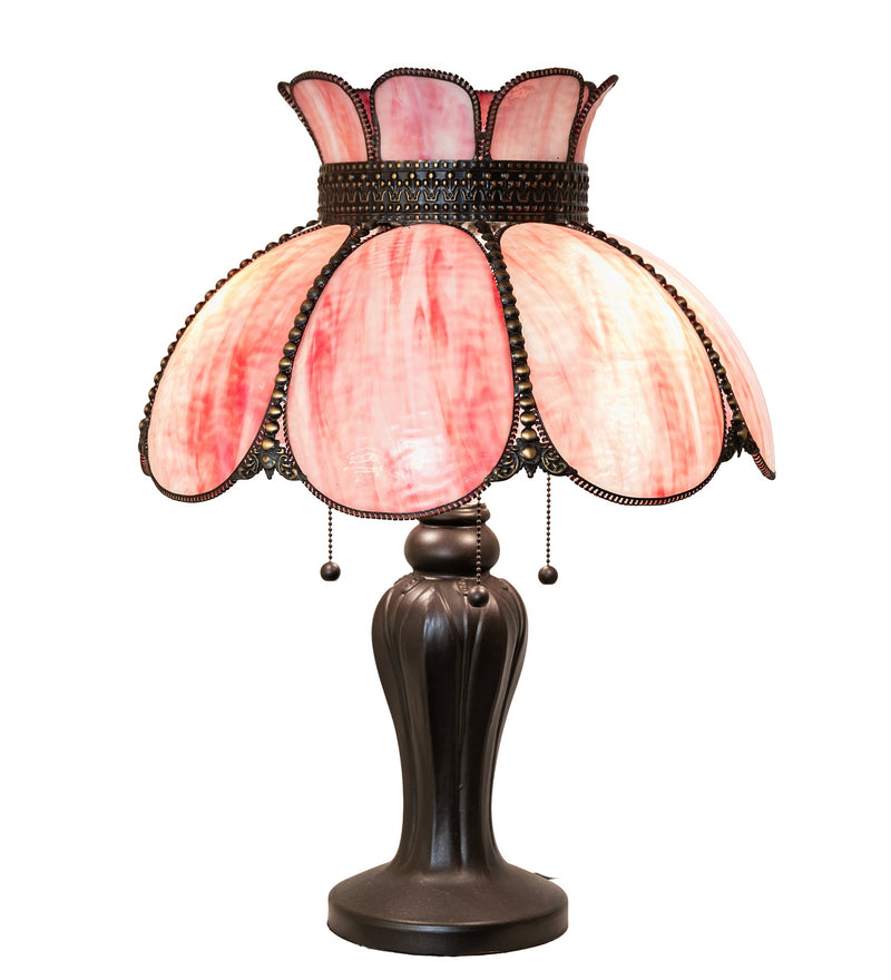Meyda Tiffany 294527 One Light Table Lamp, Hi-Lited Craftsman Brown Mahogany Bronze