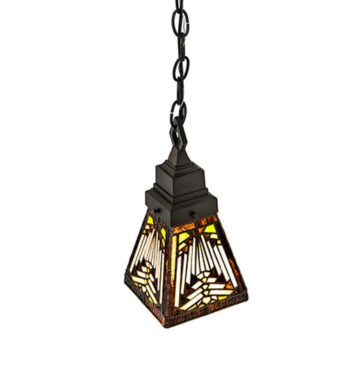 Meyda Tiffany 294795 One Light Pendant, Solar Black
