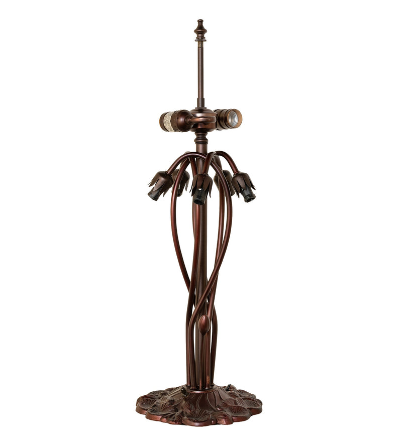 Meyda Tiffany 294956 Two Light Table Lamp, Mahogany Bronze