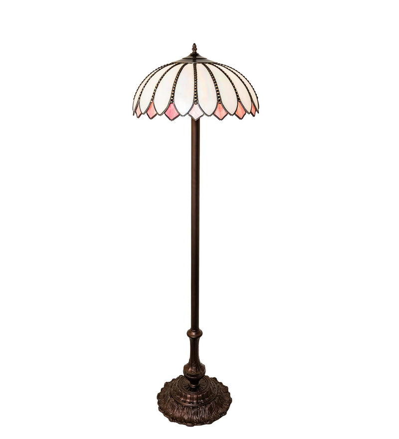 Meyda Tiffany 294961 One Light Floor Lamp, Craftsman Brown, Highlighted Mahogany Bronze