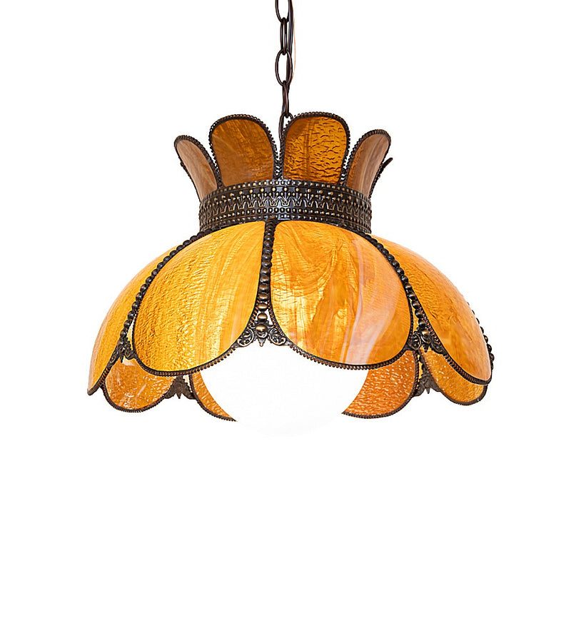 Meyda Tiffany 295159 One Light Pendant, Craftsman Brown Highlighted Mahogany Bronze