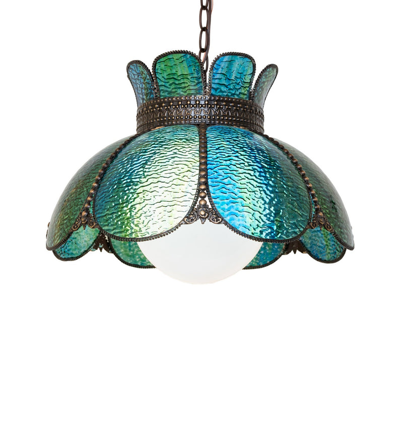 Meyda Tiffany 295161 One Light Pendant, Hi-Lited Craftsman Brown Mahogany Bronze