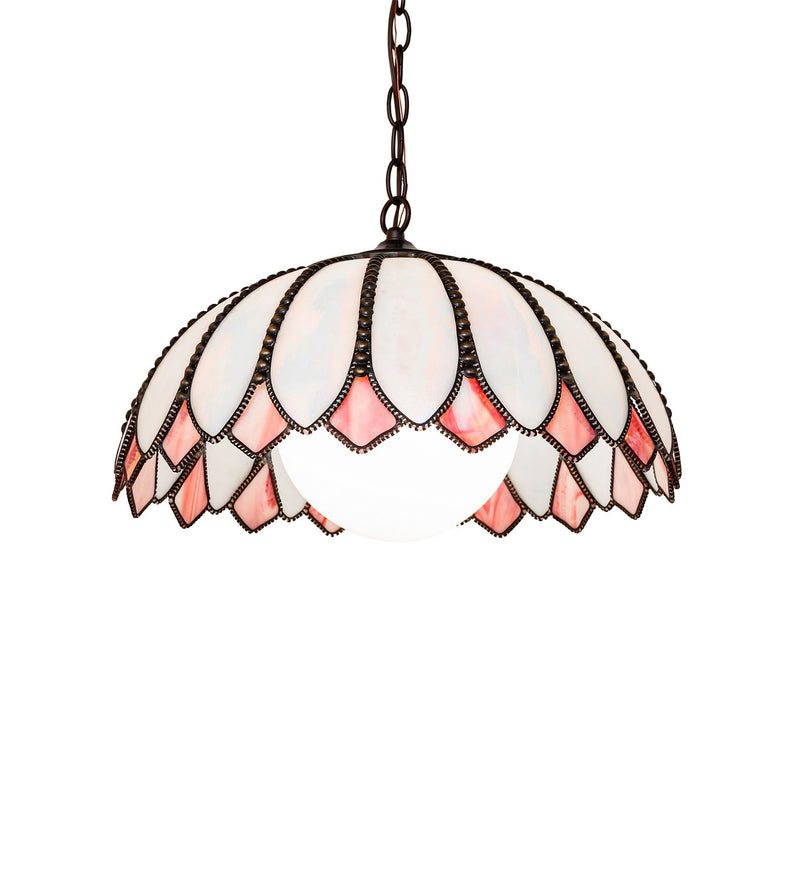 Meyda Tiffany 295163 One Light Pendant, Craftsman Brown, Highlighted Mahogany Bronze