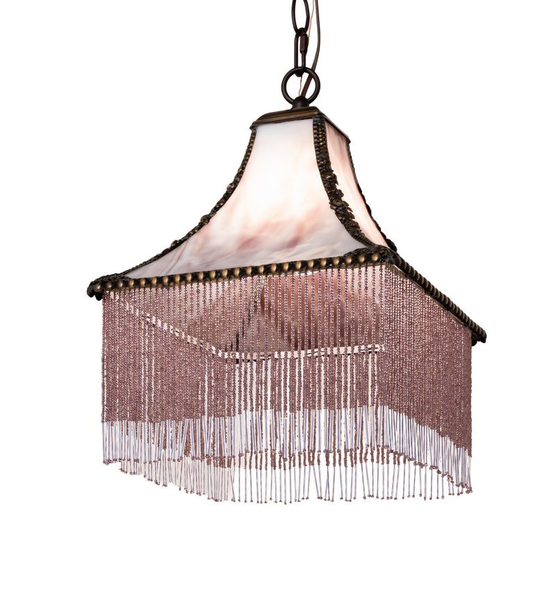 Meyda Tiffany 295389 One Light Pendant, Hi-Lited Craftsman Brown Mahogany Bronze