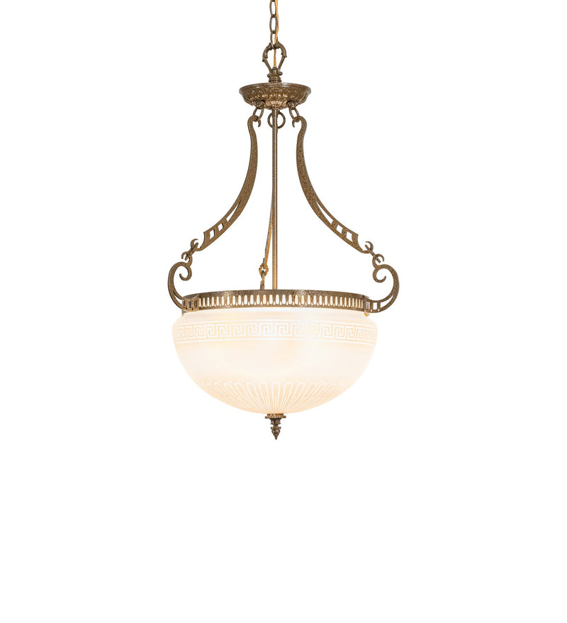 Meyda Tiffany 296260 Three Light Pendant, Nugold