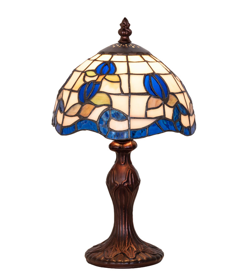 Meyda Tiffany 296324 One Light Mini Lamp, Mahogany Bronze