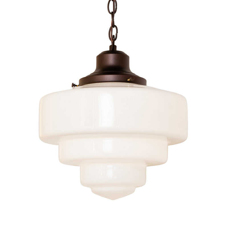 Meyda Tiffany 296368 One Light Pendant, Mahogany Bronze