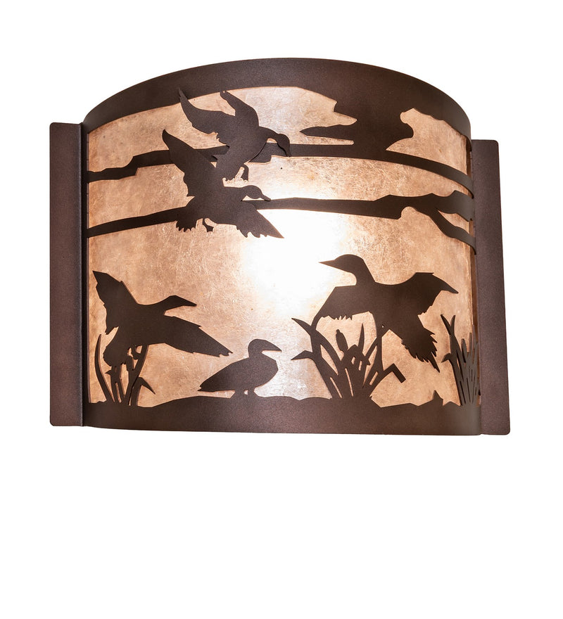 Meyda Tiffany 296809 One Light Wall Sconce, Mahogany Bronze